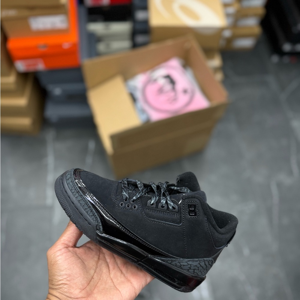 Jordan 3 Retro Black Cat Size 3.5Y